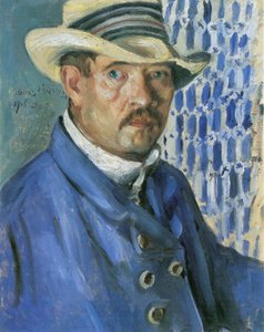 Autoportrait avec chapeau panama